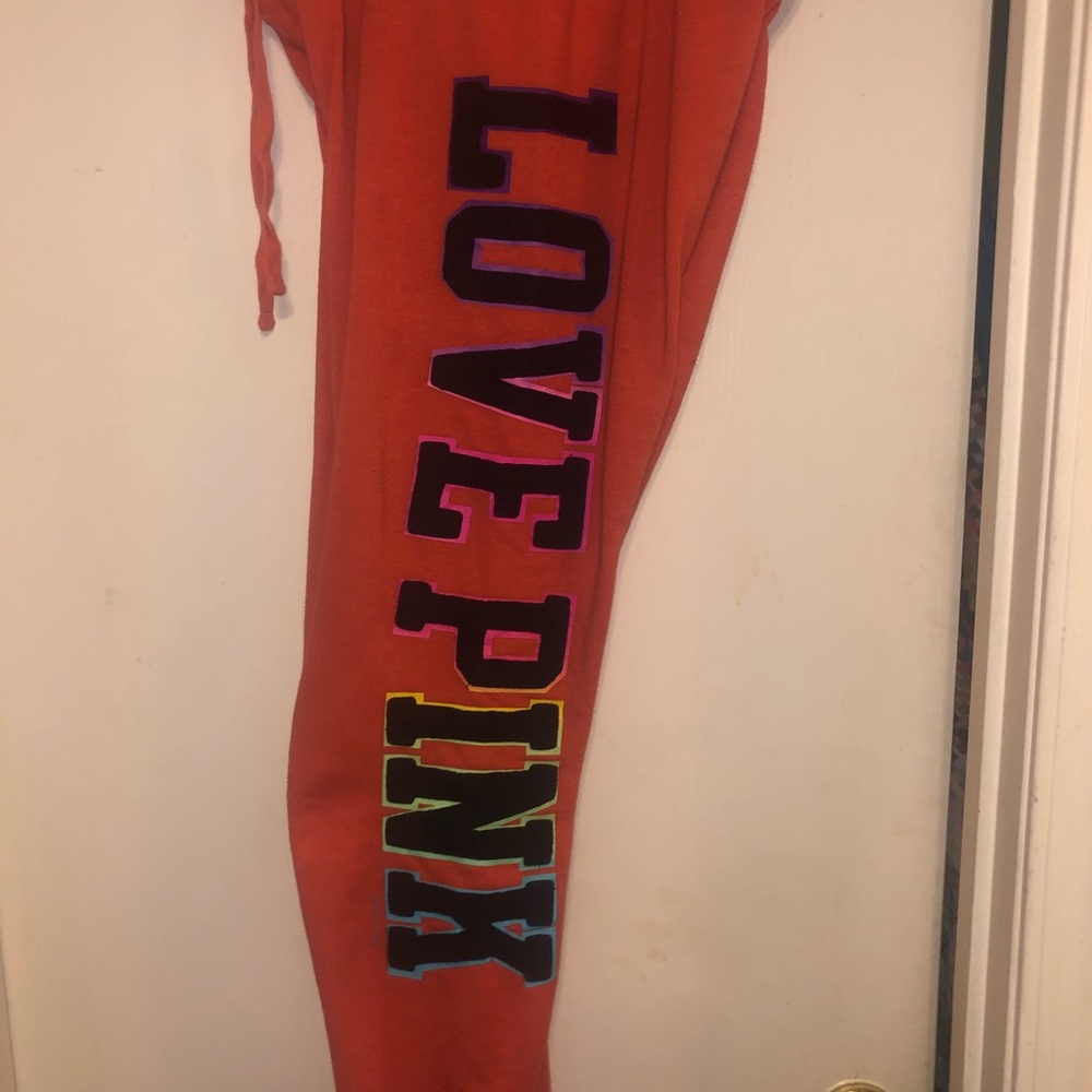 Victoria Secret Pink Rainbow Capri Joggers